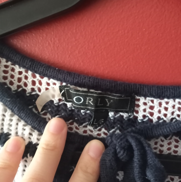 Orly  Knitted Sweater Sz Large - Picture 2 of 8